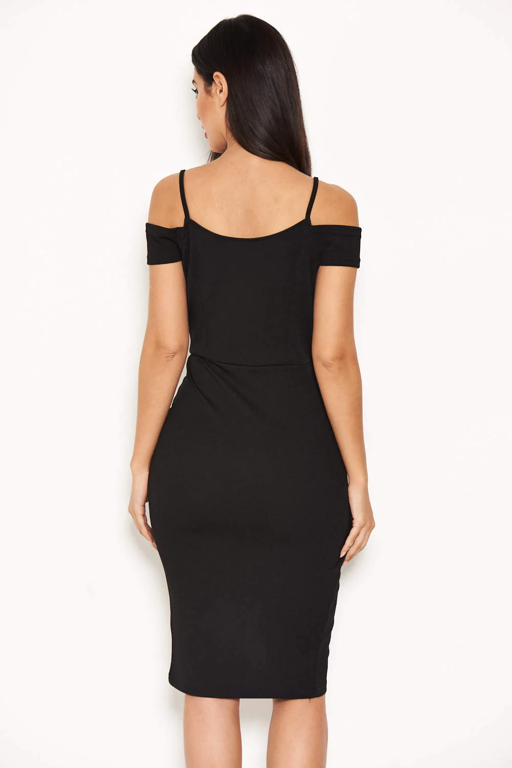 Black Wrap Around Dress - Swimclubus