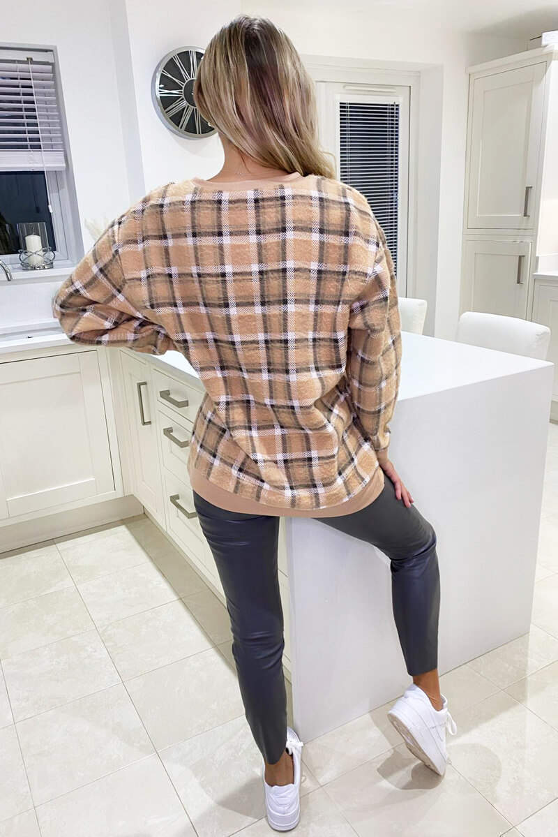 Stone Checked Sweatshirt - Swimclubus