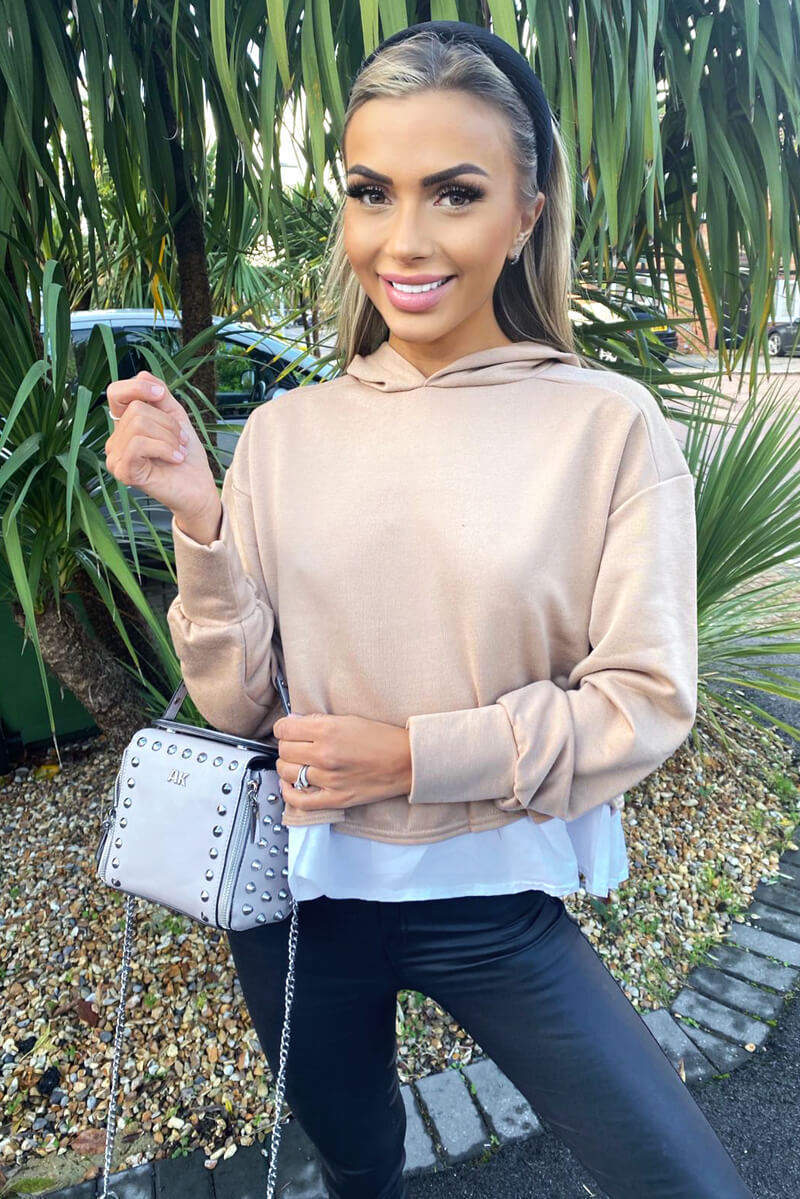 Stone Peplum Hoodie - Swimclubus