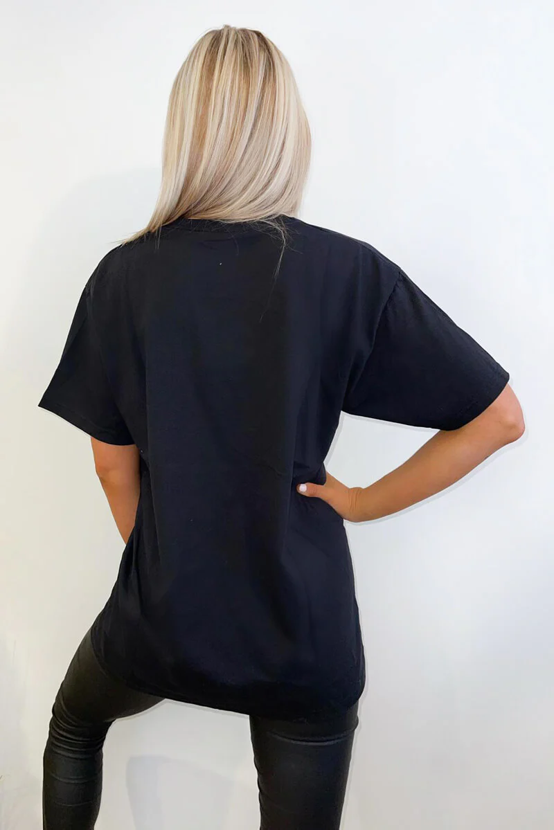 Black Love Oversized Tee - Swimclubus
