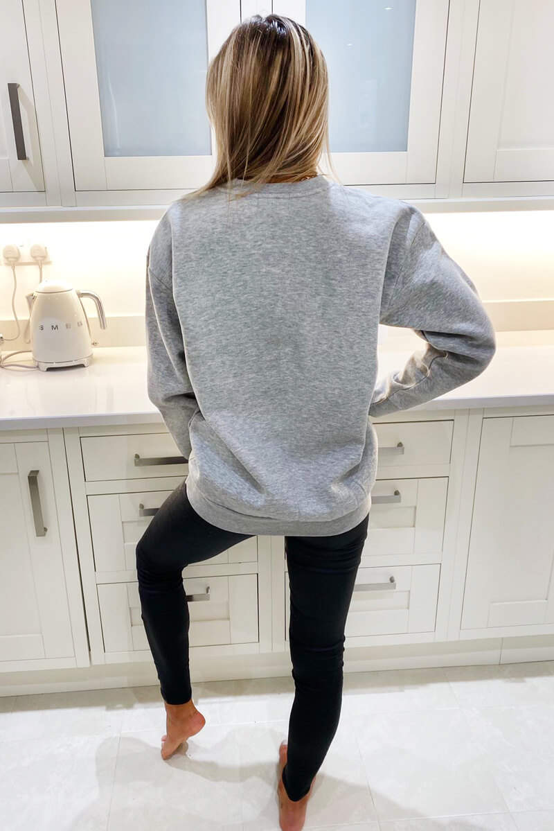 Grey J'adore Sweatshirt - Swimclubus