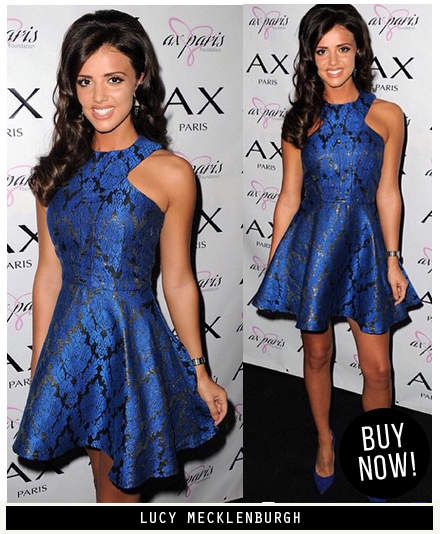 Jacquard  Metallic Kick Out  Skater Dress - Swimclubus