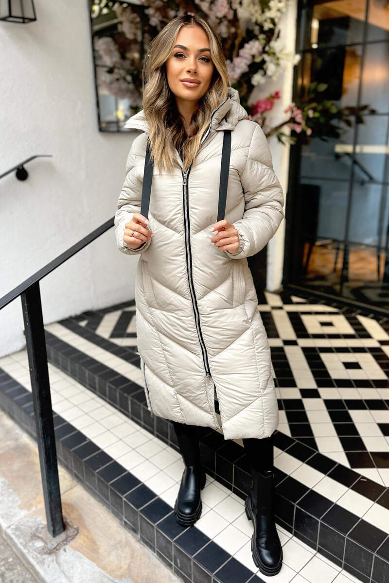Oyster Long Puffer Coat - Swimclubus