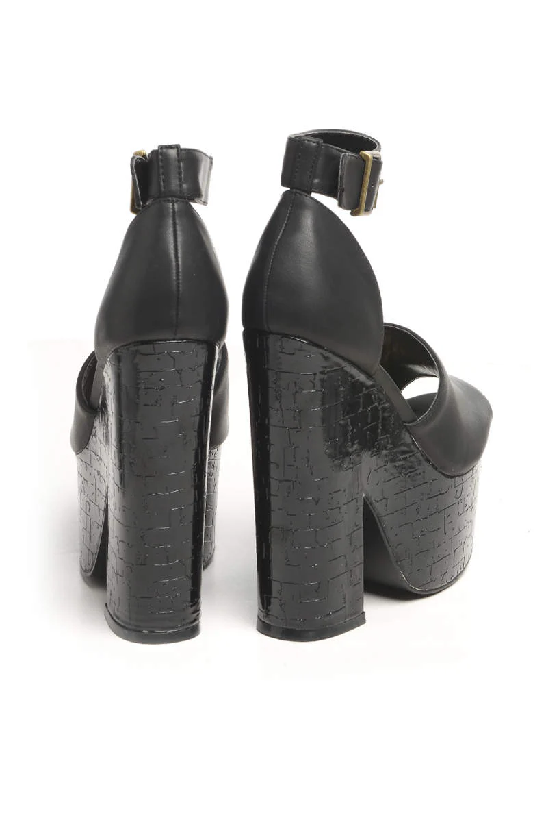 Contrast Heel  Wedge - Swimclubus