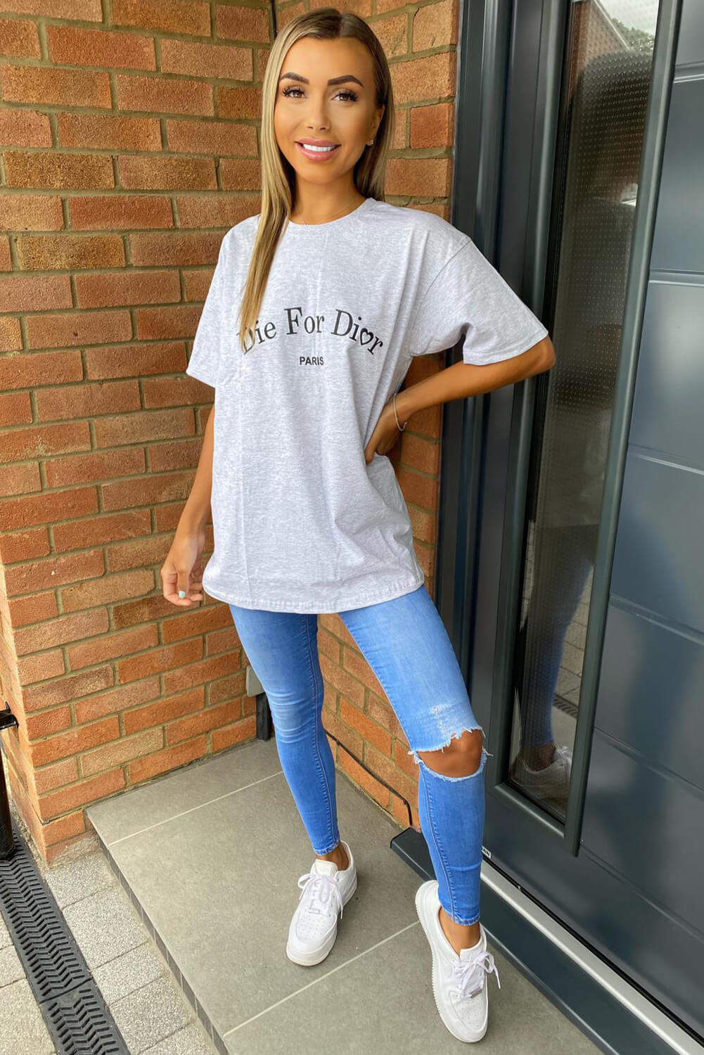 Grey Die For D T-Shirt - Swimclubus