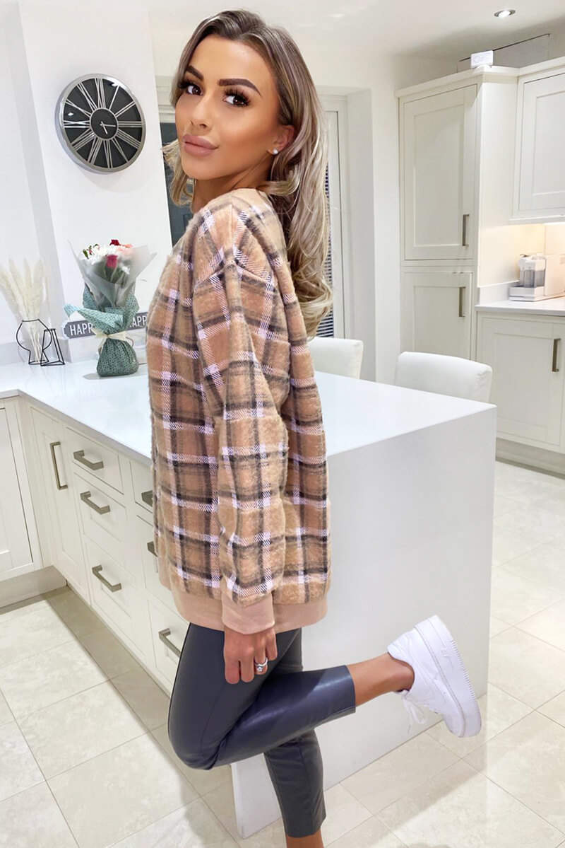 Stone Checked Sweatshirt - Swimclubus