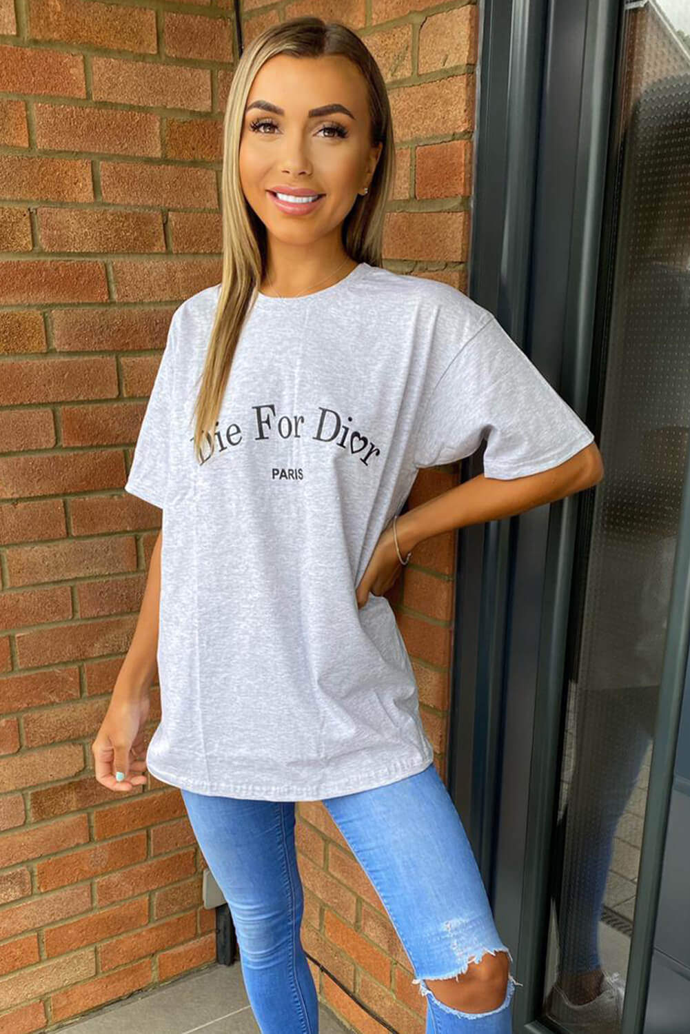 Grey Die For D T-Shirt - Swimclubus