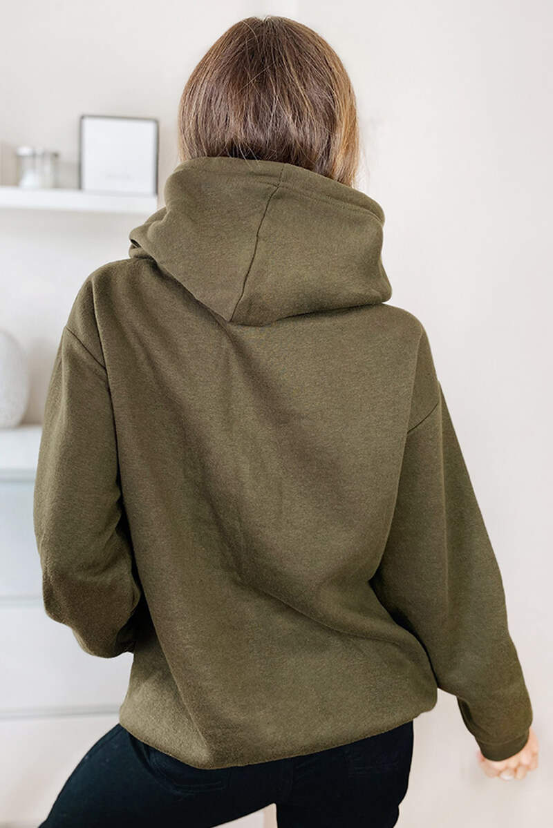 Khaki Oversized Hoodie - Swimclubus