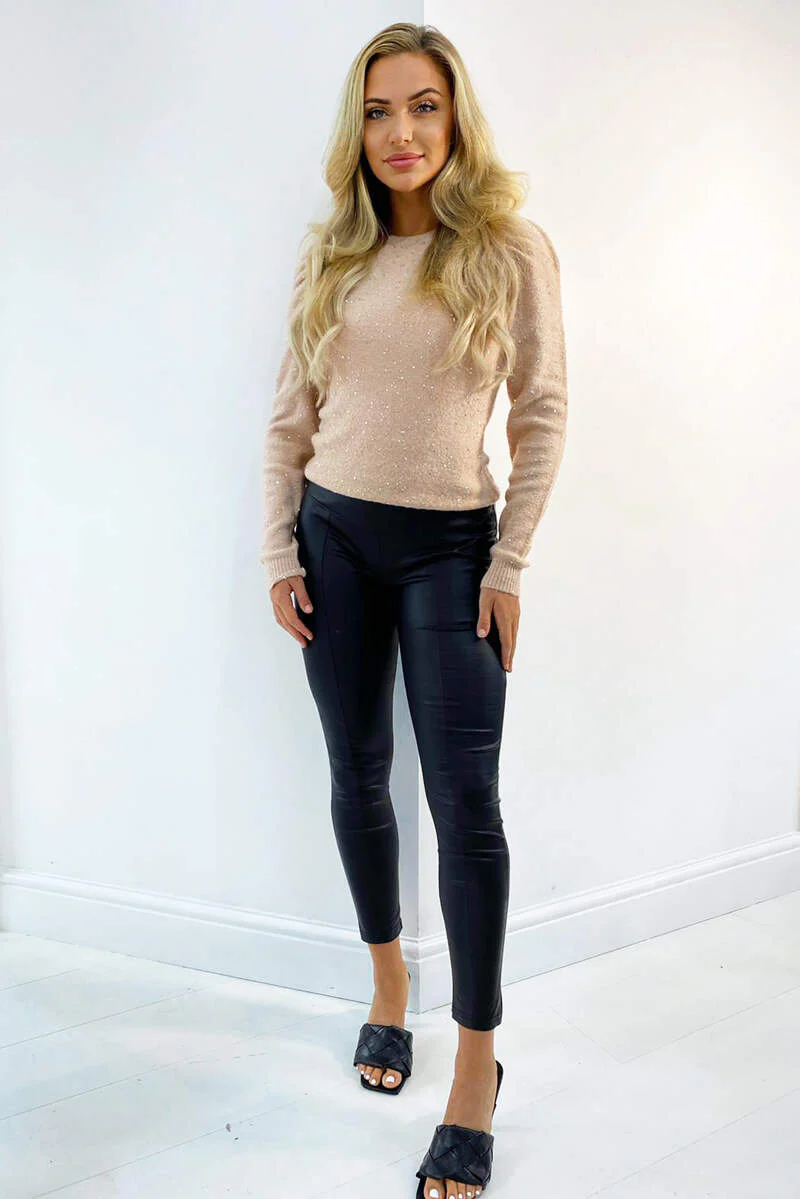 Misty Rose Sequin Knit jumper - Swimclubus