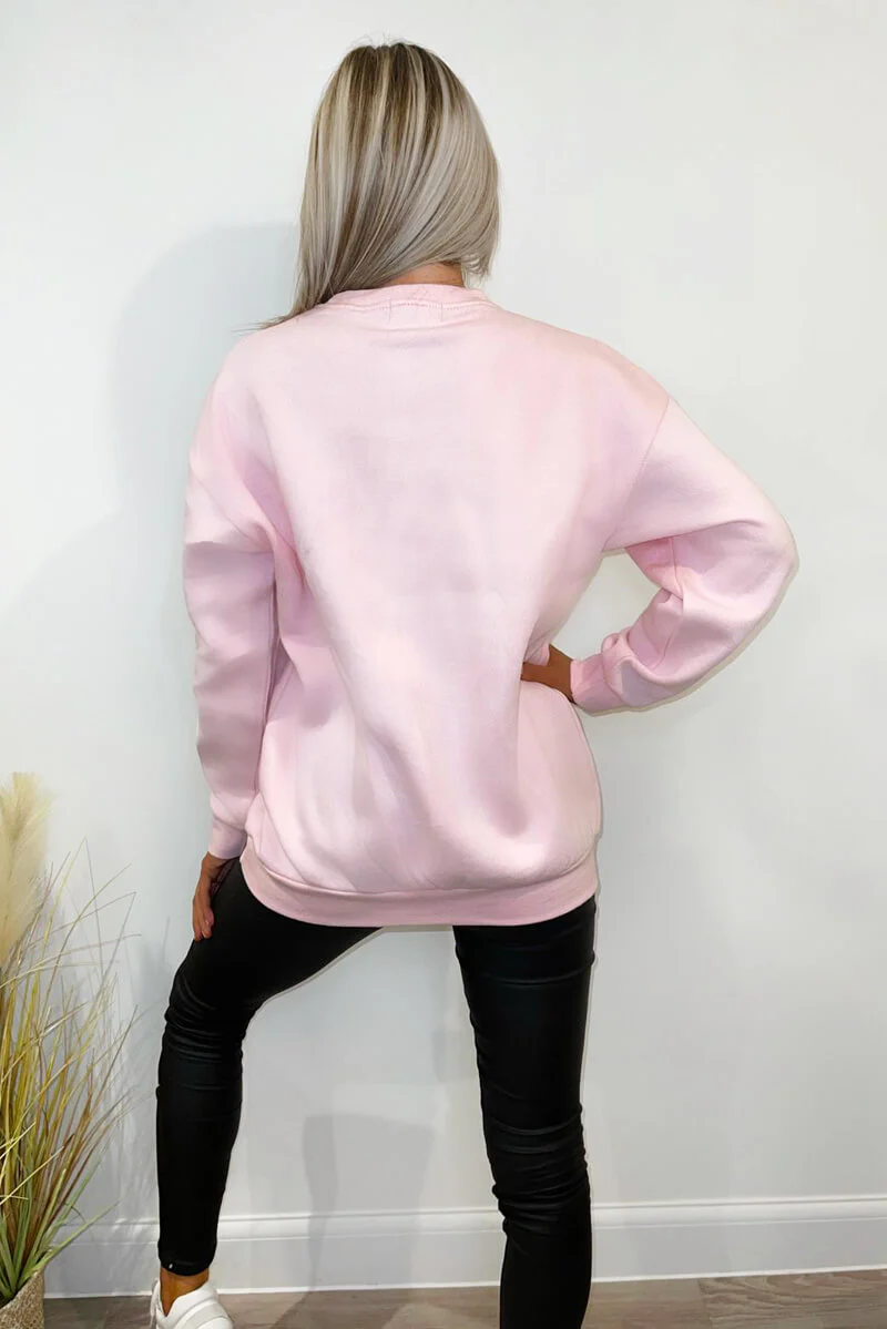 Pink Paris Sweatshirt - Swimclubus